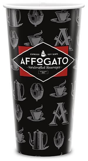 20/21oz Recycled Paper HOT Cup-Single Poly-35% PCF