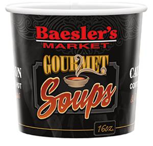 16oz-T6 Recycled Paper Containr-Single Poly-35%PCF