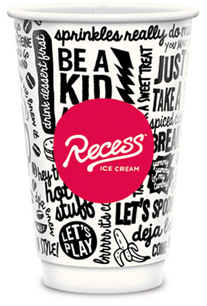 16oz Double Wall VANISH Plastic-FREE Paper Cup-Mat