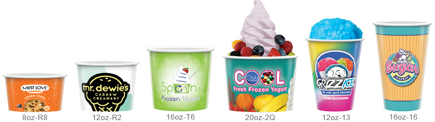 16 oz Custom Ice Cream Packaging - Divan Packaging